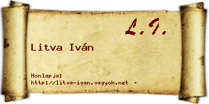 Litva Iván névjegykártya