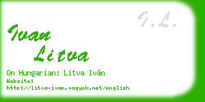 ivan litva business card